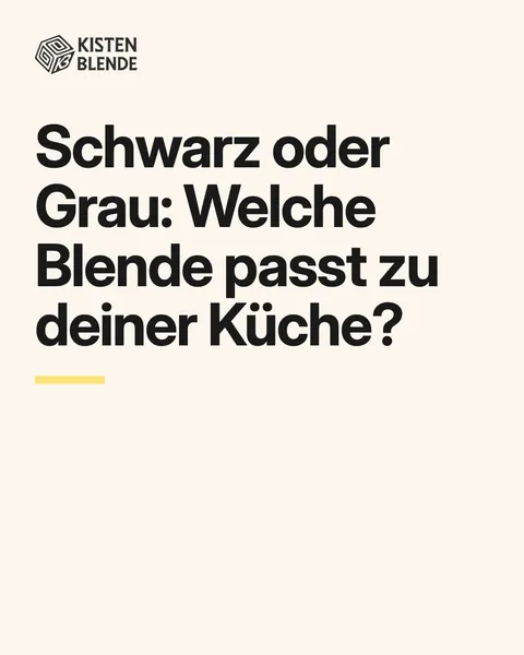 Karussell-Folie 1: Schwarz oder Grau: Welche Blende passt zu deiner Küche?